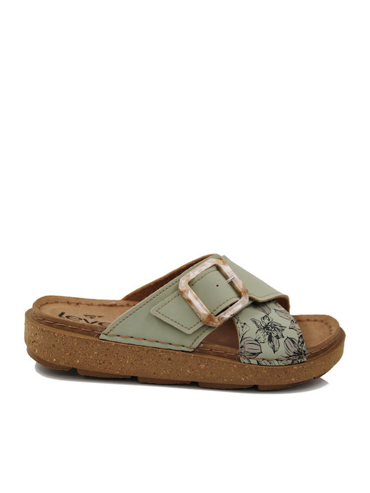Level Anatomic Γυναικεία Ανατομικά Σανδάλια Πράσινα 1146